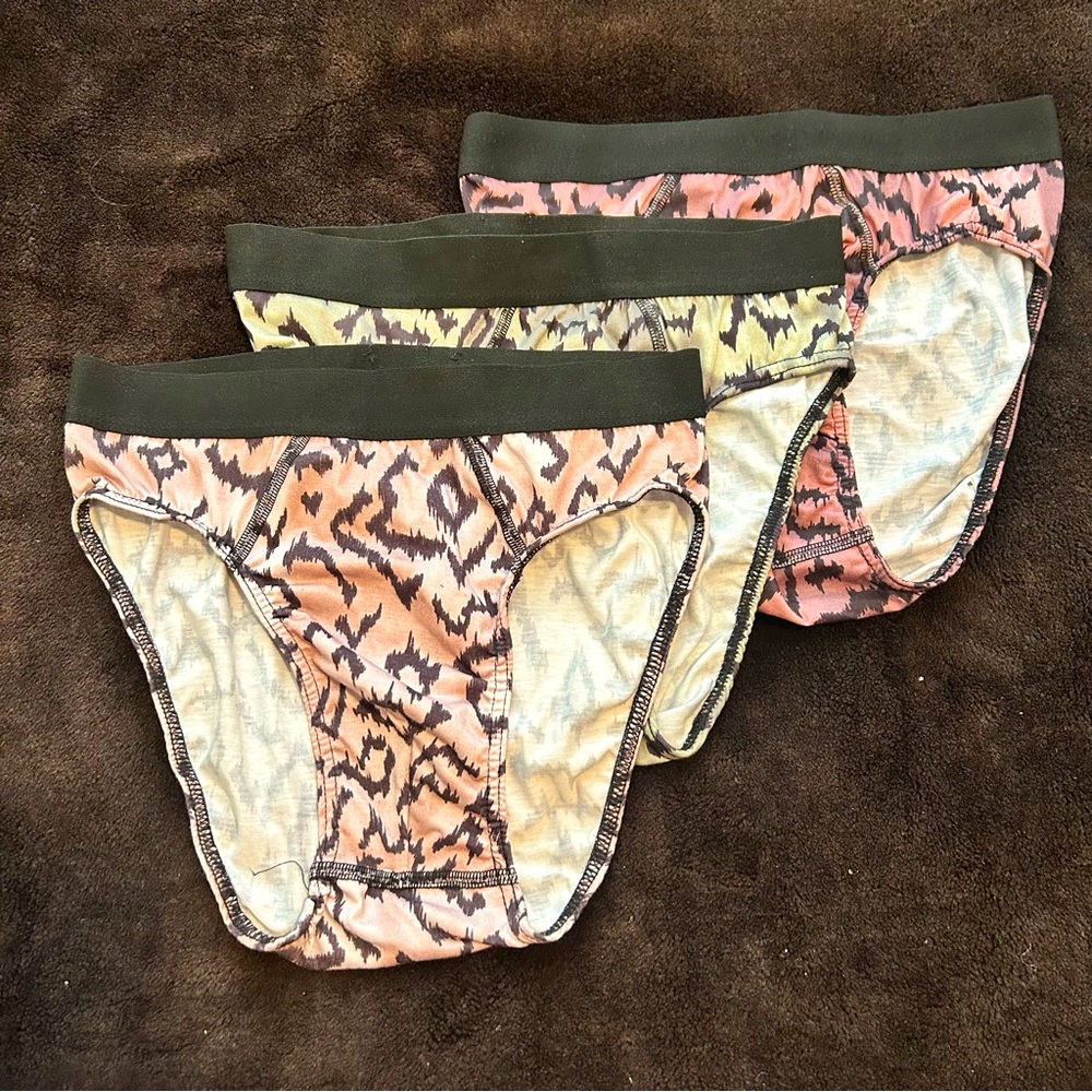 NWOT Bolongaro Trevor zebra print briefs 3 pack, Men’s M